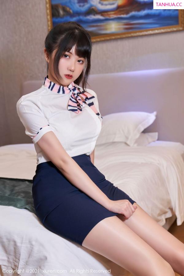 夏可馨  甜美可人夏可馨 职业制服甜美可人第32张图片